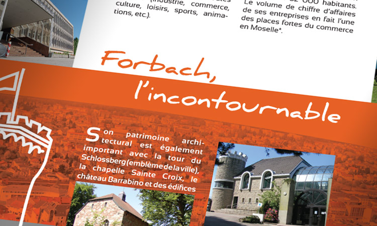 Création pochettes à rabats mairie de Forbach